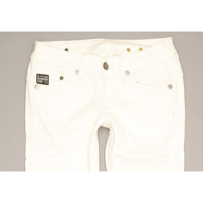 G-Star Women White Skinny Slim Stretch Jeans W28 L31