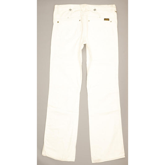 G-Star Spark Women White Straight Loose Jeans W31 L34