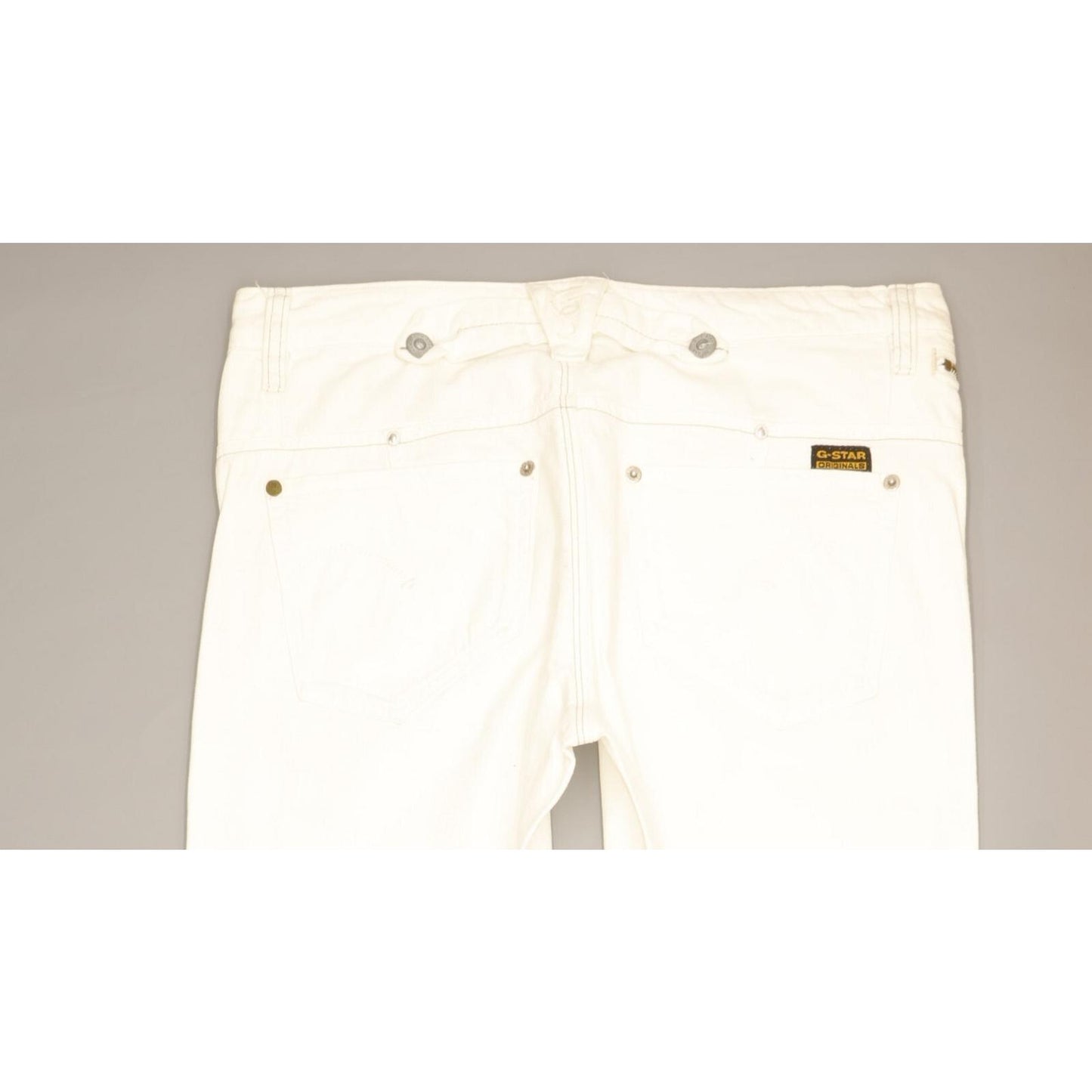G-Star Spark Women White Straight Loose Jeans W31 L34
