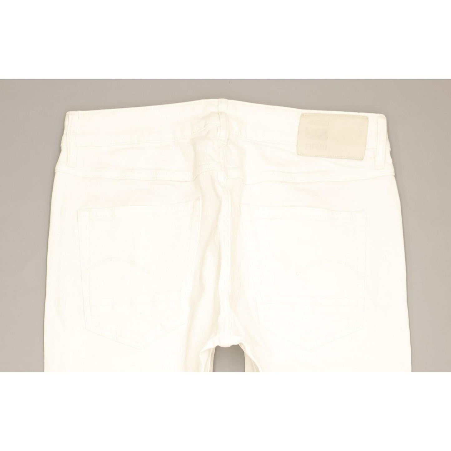 G-Star Kate Women White Tapered Regular Boyfriend Jeans W28 L30