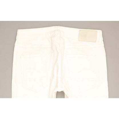 G-Star Kate Women White Tapered Regular Boyfriend Jeans W28 L30