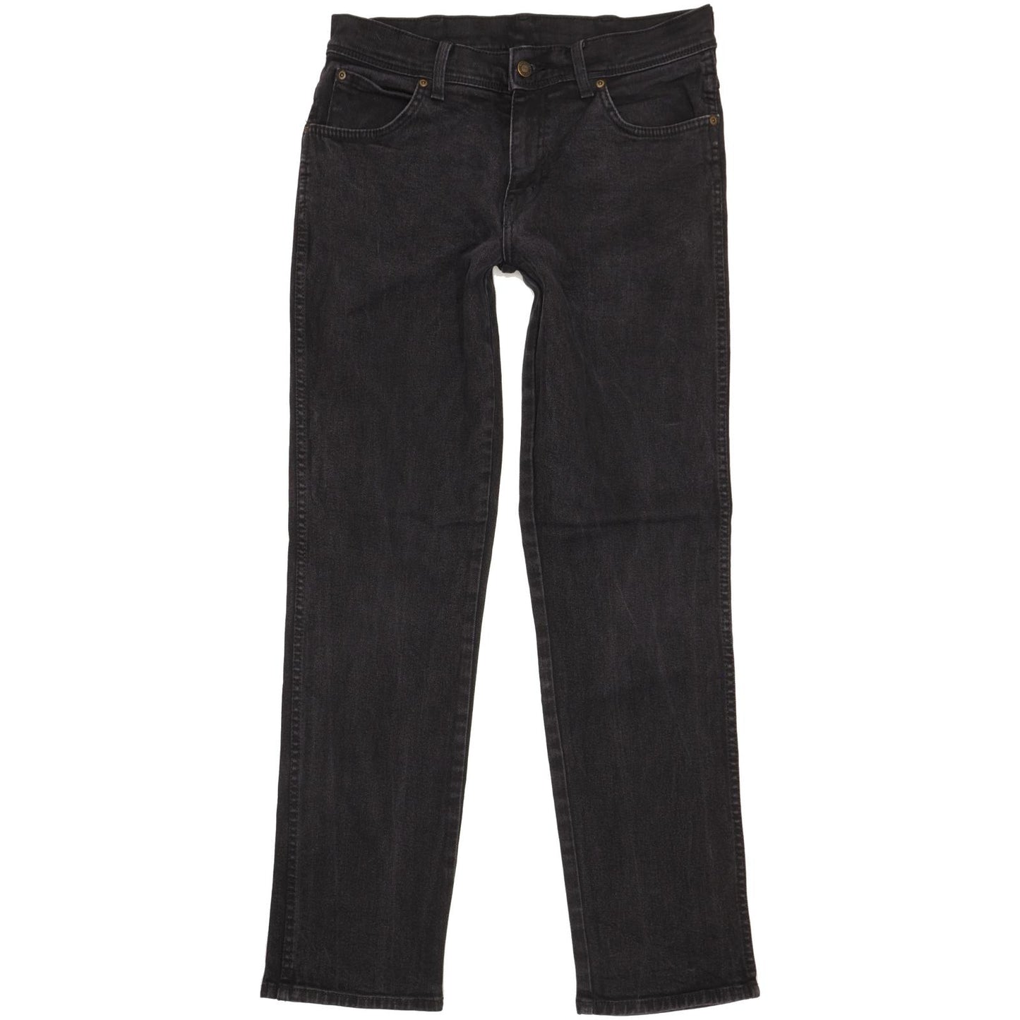 Wrangler Men Black Straight Regular Stretch Jeans W33 L33