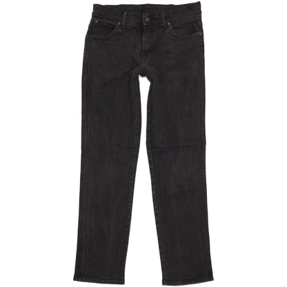 Wrangler Men Black Straight Regular Stretch Jeans W33 L33