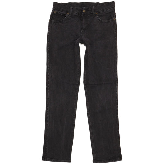 Wrangler Men Black Straight Regular Stretch Jeans W33 L33