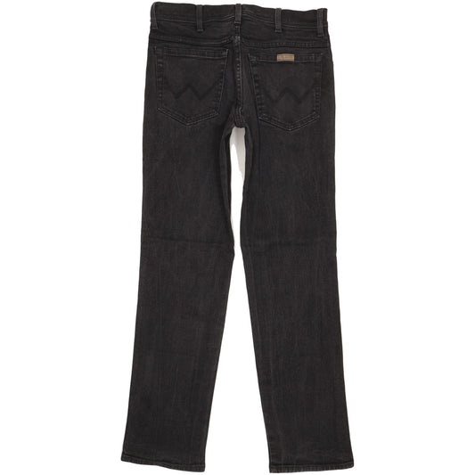Wrangler Men Black Straight Regular Stretch Jeans W33 L33