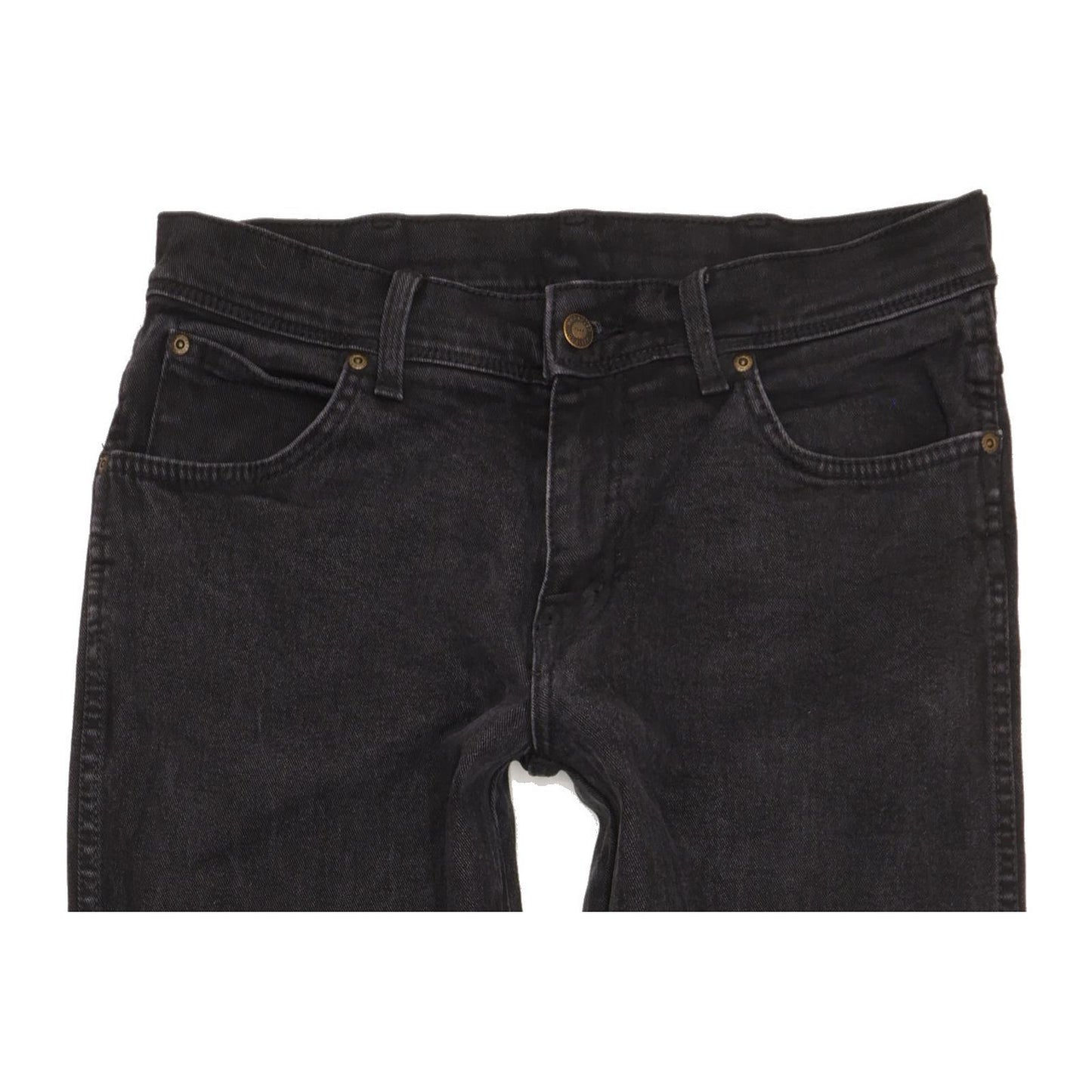 Wrangler Men Black Straight Regular Stretch Jeans W33 L33