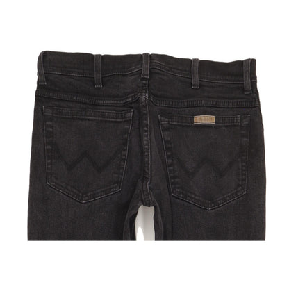 Wrangler Men Black Straight Regular Stretch Jeans W33 L33