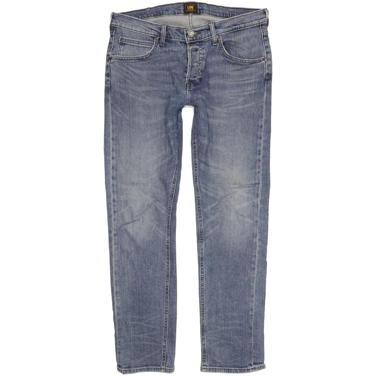 Lee Daren Men Blue Straight Slim Stretch Jeans W34 L31