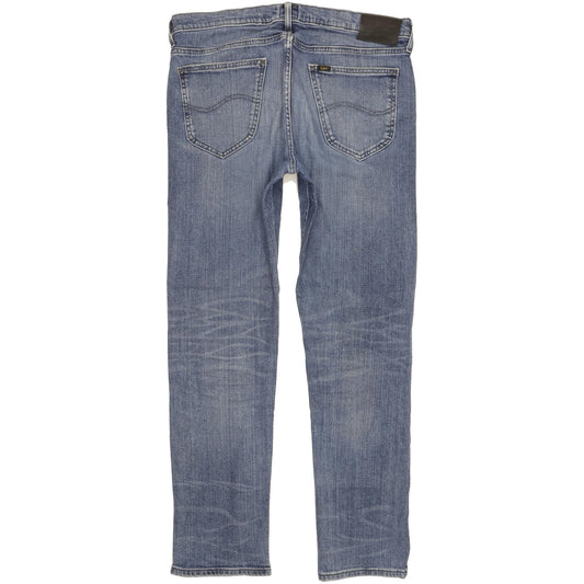 Lee Daren Men Blue Straight Slim Stretch Jeans W34 L31