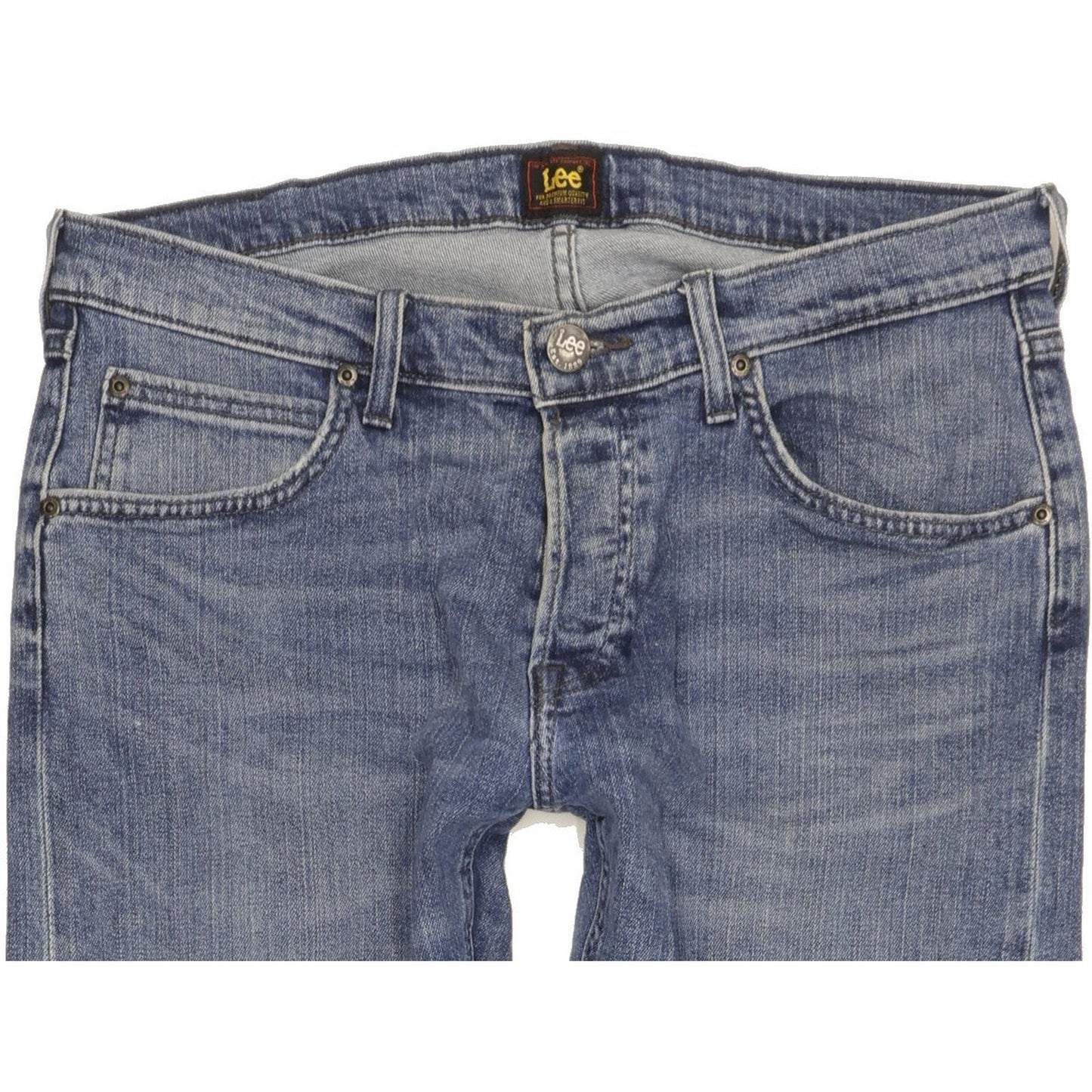 Lee Daren Men Blue Straight Slim Stretch Jeans W34 L31