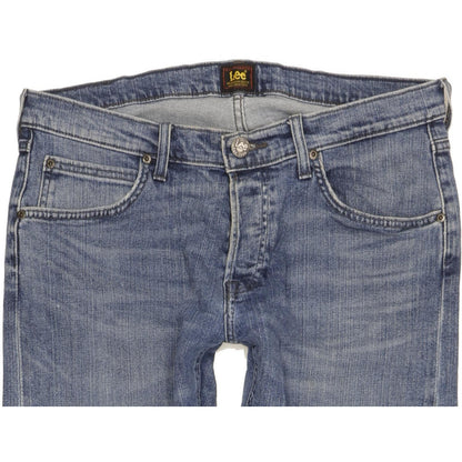 Lee Daren Men Blue Straight Slim Stretch Jeans W34 L31