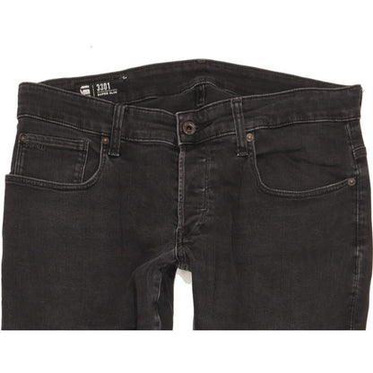 G-Star 3301-A Men Black Skinny Slim Stretch Jeans W34 L34