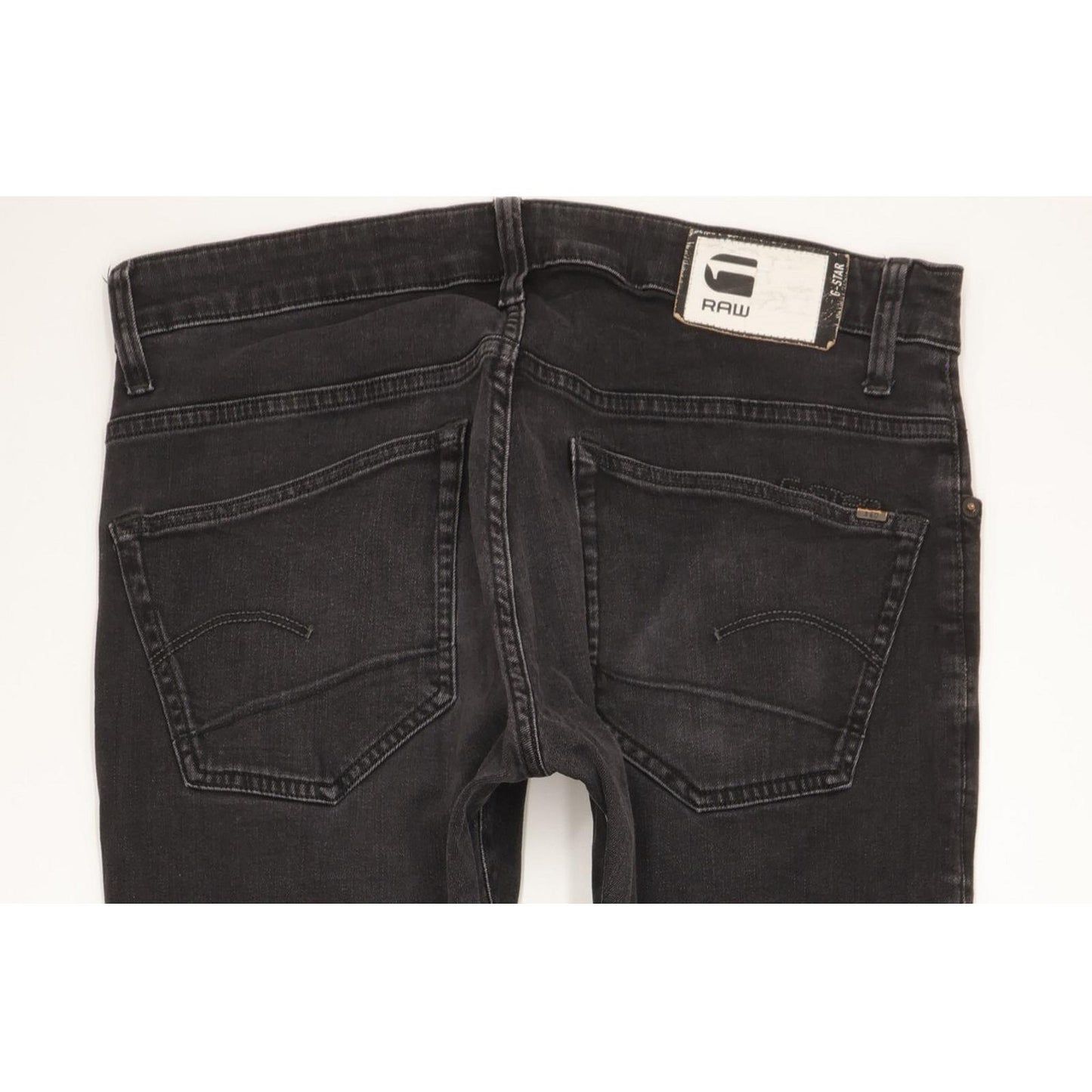 G-Star 3301-A Men Black Skinny Slim Stretch Jeans W34 L34