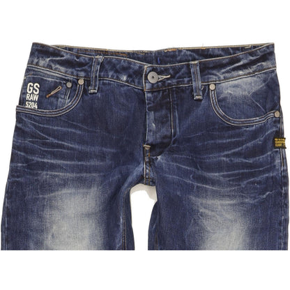 G-Star Attacc Men Blue Straight Slim Jeans W32 L30