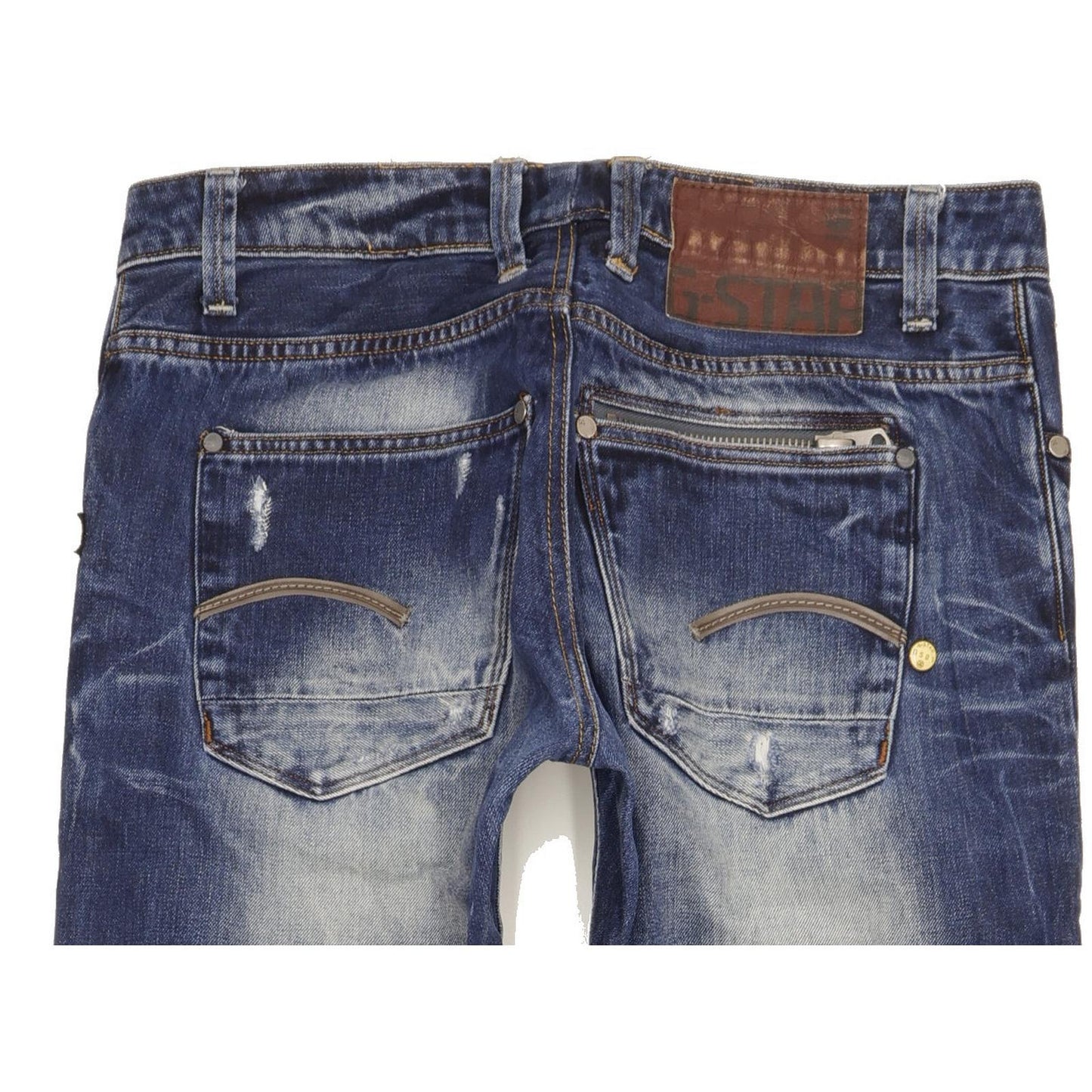 G-Star Attacc Men Blue Straight Slim Jeans W32 L30
