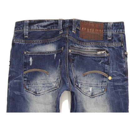 G-Star Attacc Men Blue Straight Slim Jeans W32 L30
