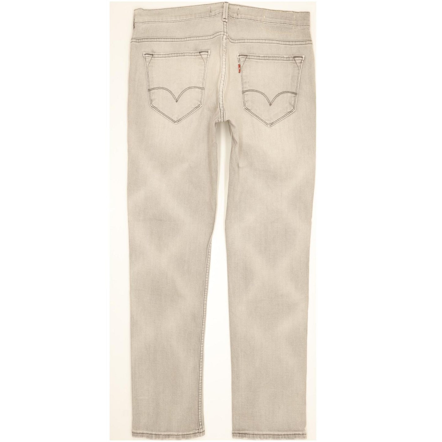 Levi's 519 Men Grey Straight Slim Stretch Jeans W34 L32