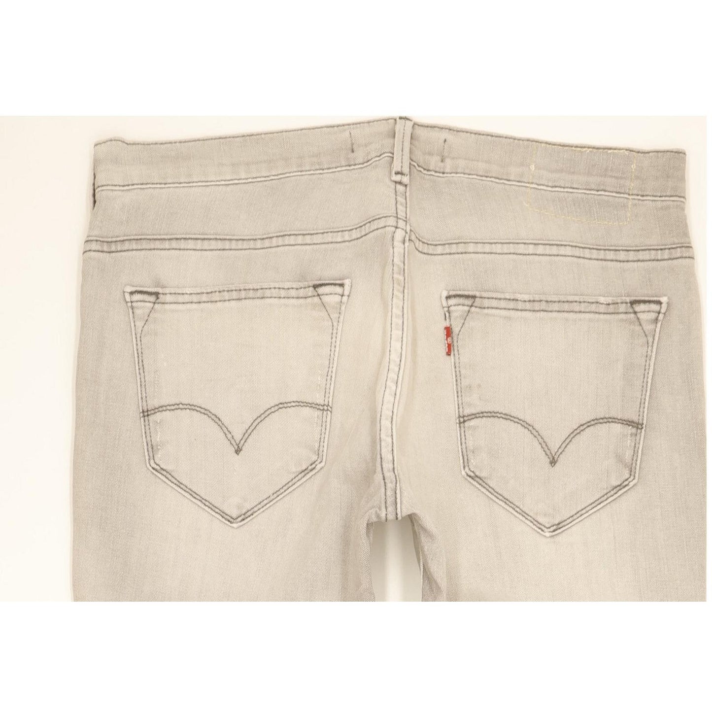 Levi's 519 Men Grey Straight Slim Stretch Jeans W34 L32