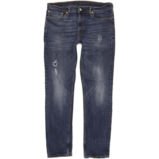 Levi's 511 Blue Straight Slim Jeans High Waisted W36 L32