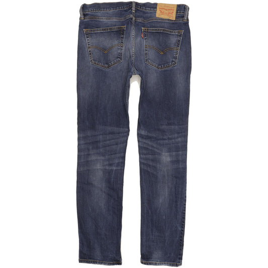 Levi's 511 Blue Straight Slim Jeans High Waisted W36 L32