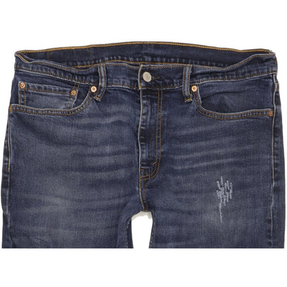 Levi's 511 Blue Straight Slim Jeans High Waisted W36 L32