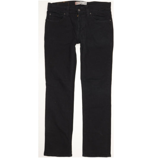 Levi's 511 Men Black Straight Slim Jeans W34 L31