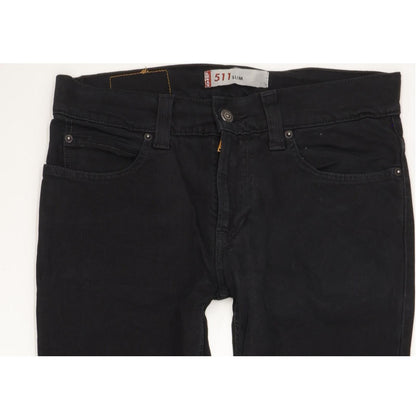 Levi's 511 Men Black Straight Slim Jeans W34 L31