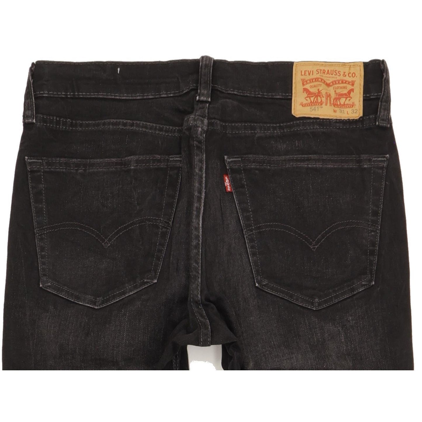 Levi's 541 Men Black Straight Slim Stretch Jeans W31 L31