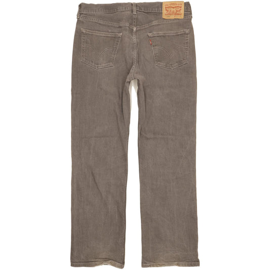 Levi's 506 Men Grey Straight Regular Stretch Jeans W36 L30