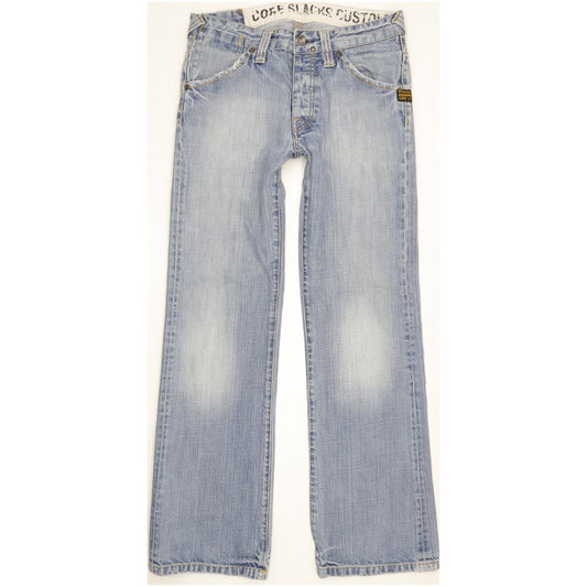 G-Star Core Slacks Men Blue Bootcut Slim Jeans W32 L32