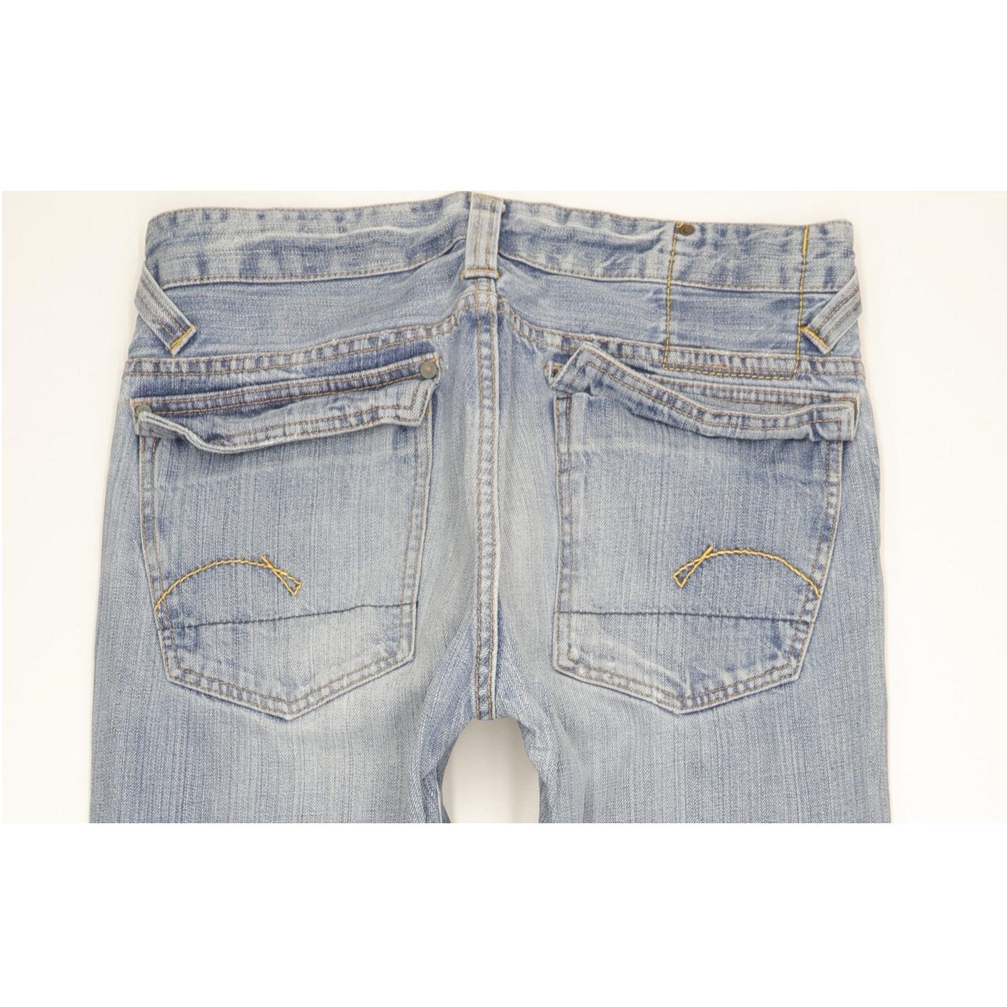 G-Star Core Slacks Men Blue Bootcut Slim Jeans W32 L32
