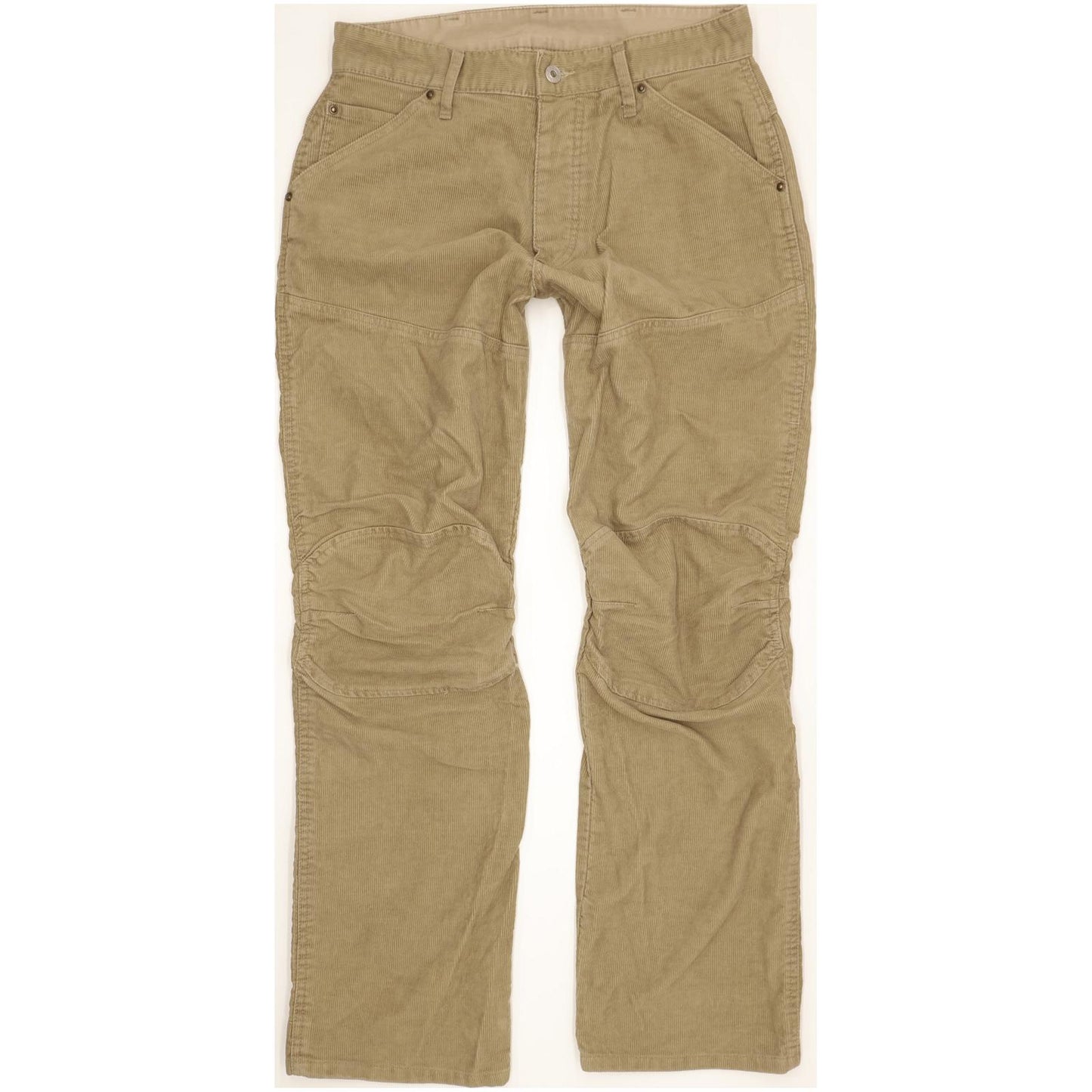 G-Star Elwood Men Beige Straight Regular Trousers W32 L32