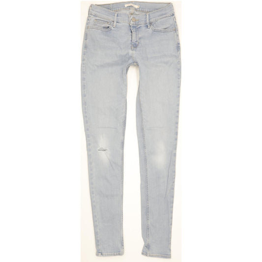 Levi's 710 Super Women Blue Skinny Slim Stretch Jeans W29 L32