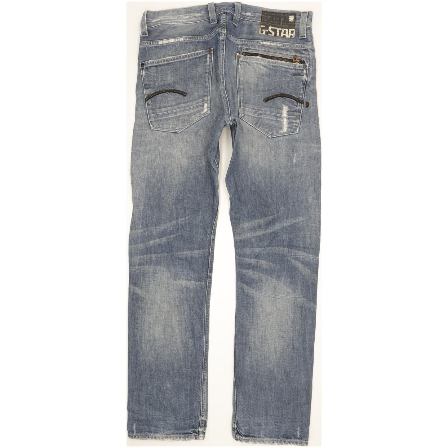 G-Star Attacc Men Blue Straight Regular Jeans W33 L32