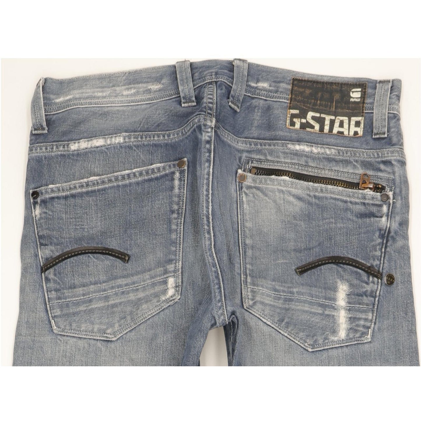 G-Star Attacc Men Blue Straight Regular Jeans W33 L32
