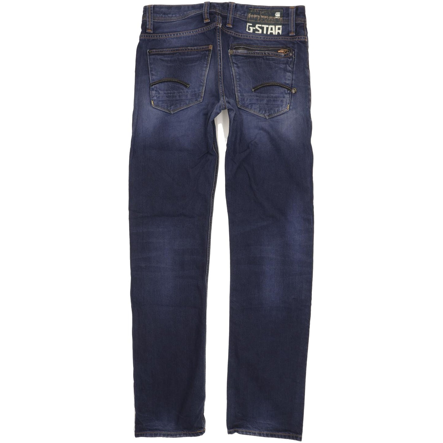 G-Star Men Blue Straight Slim Jeans W32 L34