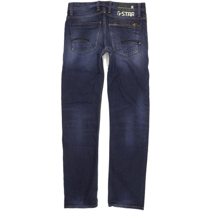 G-Star Men Blue Straight Slim Jeans W32 L34