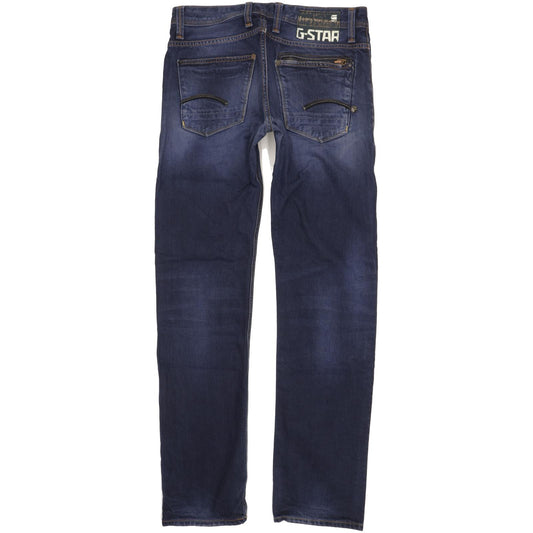 G-Star Men Blue Straight Slim Jeans W32 L34