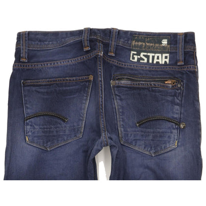 G-Star Men Blue Straight Slim Jeans W32 L34