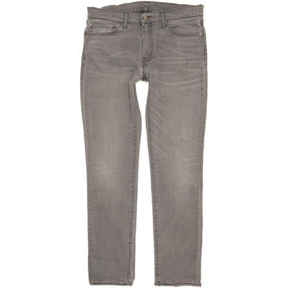 Levi's 511 Men Grey Straight Slim Stretch Jeans W36 L33