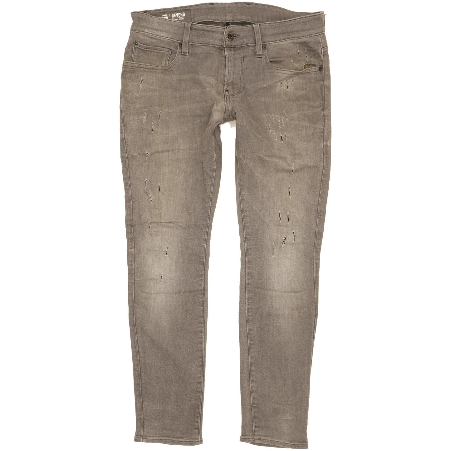 G-Star Revend Men Grey Skinny Slim Stretch Jeans W32 L29