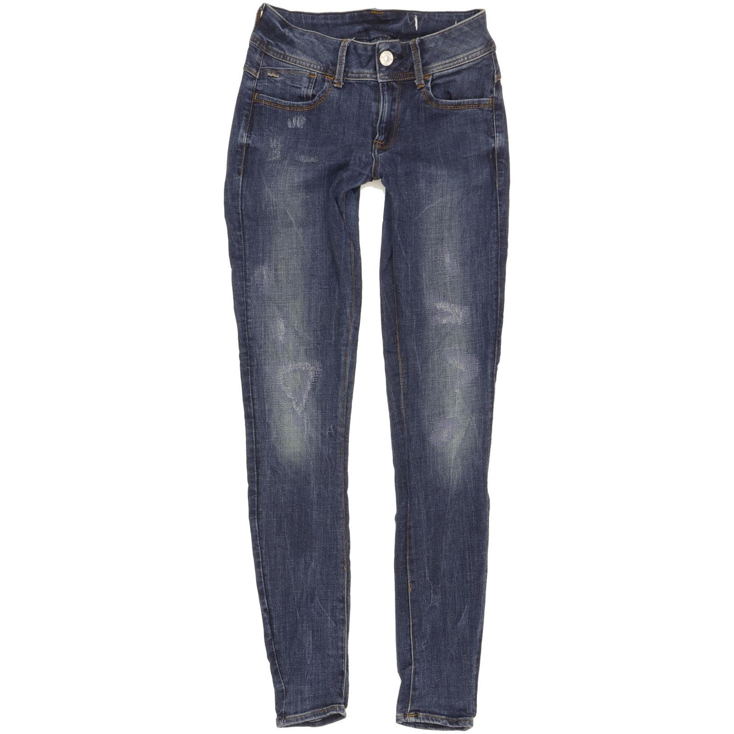 G-Star Lynn d-Mid Women Blue Skinny Slim Stretch Jeans W27 L32