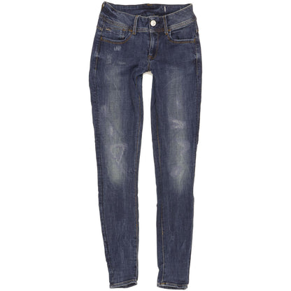 G-Star Lynn d-Mid Women Blue Skinny Slim Stretch Jeans W27 L32