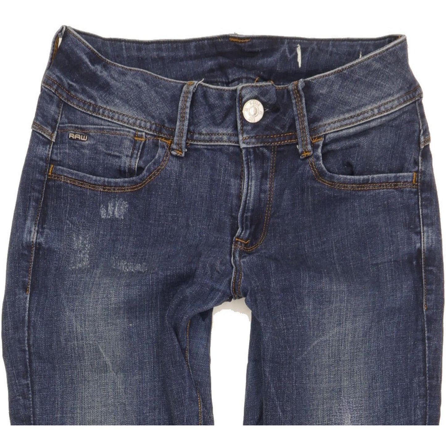 G-Star Lynn d-Mid Women Blue Skinny Slim Stretch Jeans W27 L32