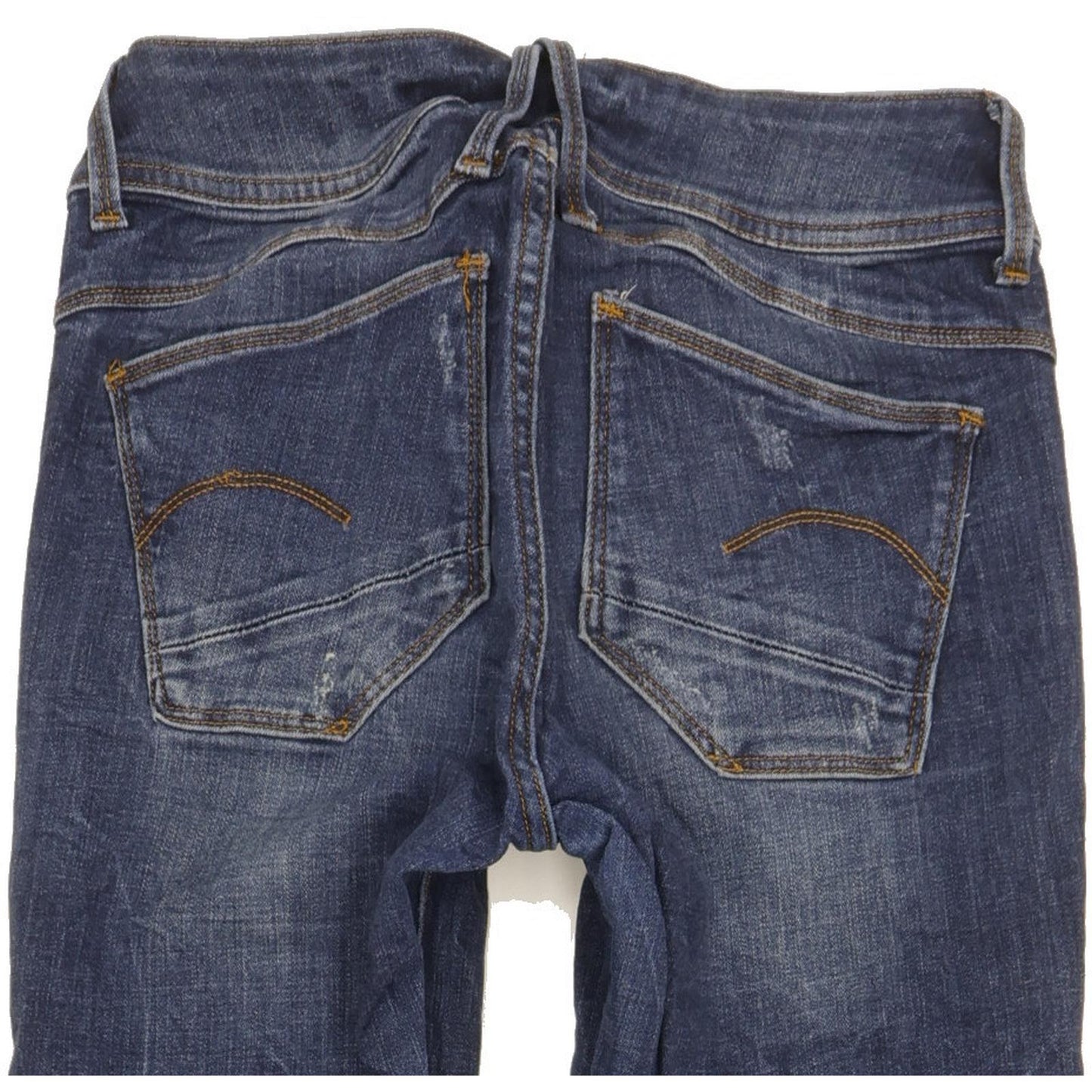 G-Star Lynn d-Mid Women Blue Skinny Slim Stretch Jeans W27 L32