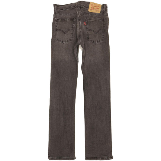 Levi's 517 Men Black Straight Slim Stretch Jeans W30 L31