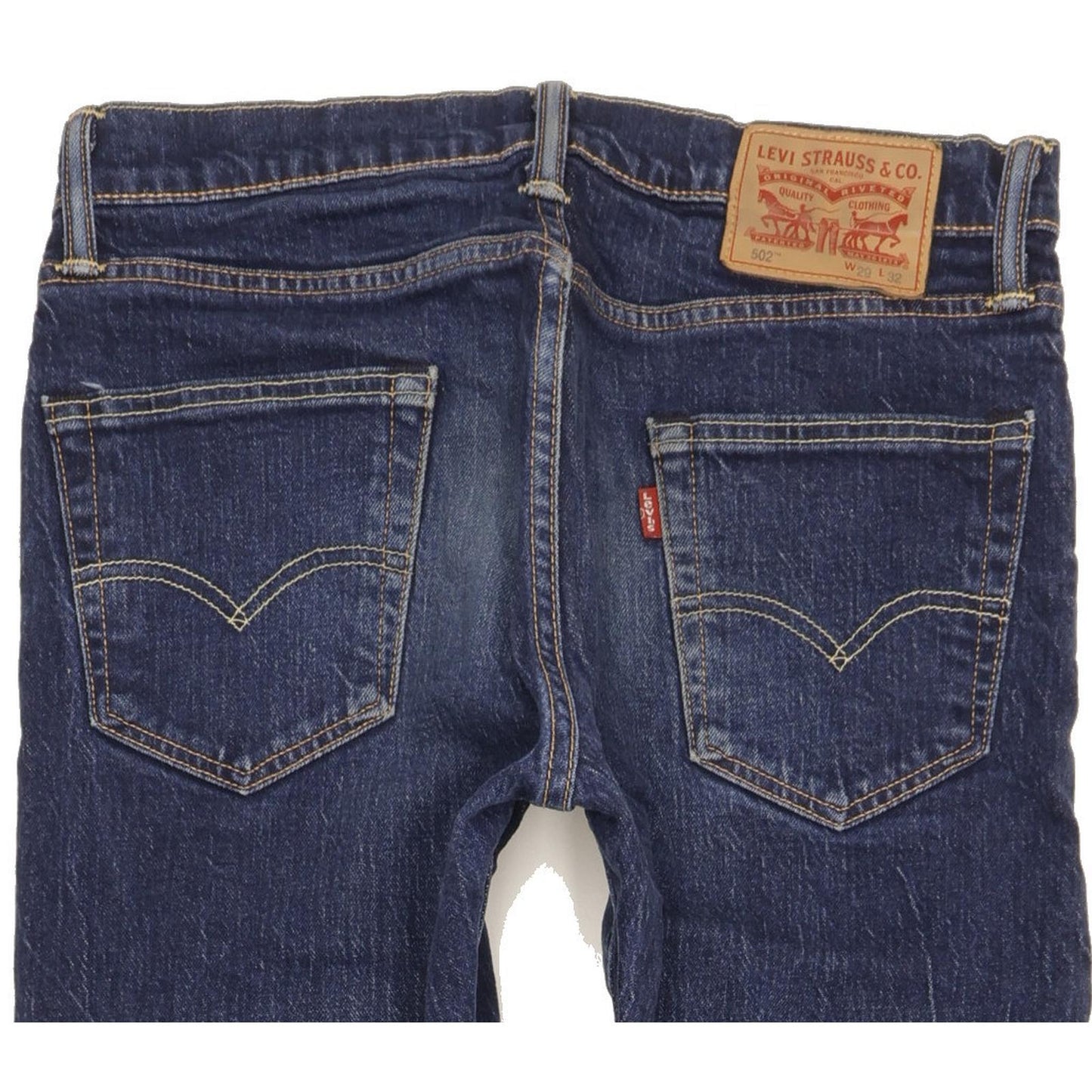 Levi's 502 Men Blue Tapered Regular Stretch Jeans W29 L31