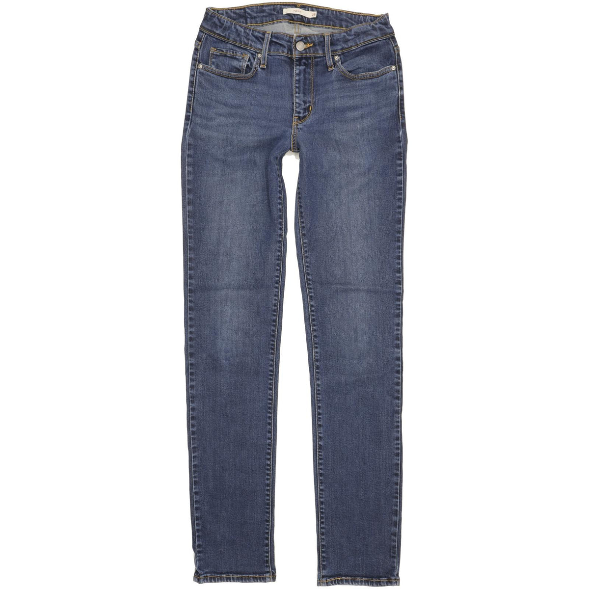 Levi's 712 Women Blue Straight Slim Stretch Jeans W28 L34