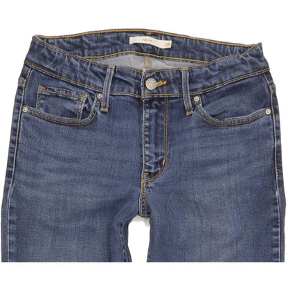 Levi's 712 Women Blue Straight Slim Stretch Jeans W28 L34
