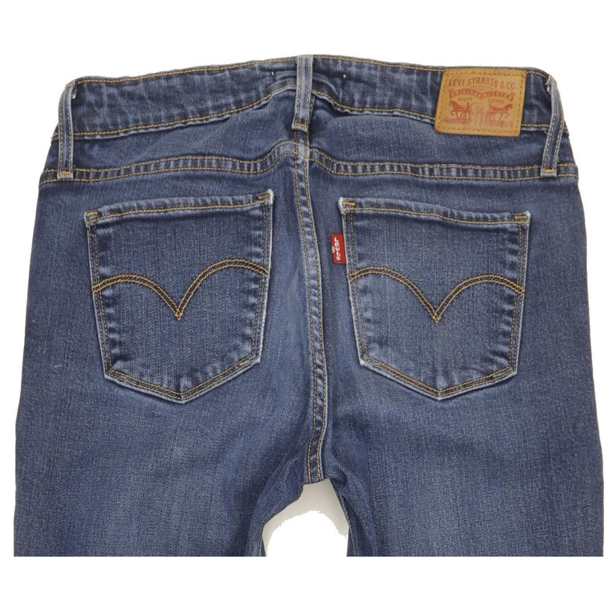Levi's 712 Women Blue Straight Slim Stretch Jeans W28 L34